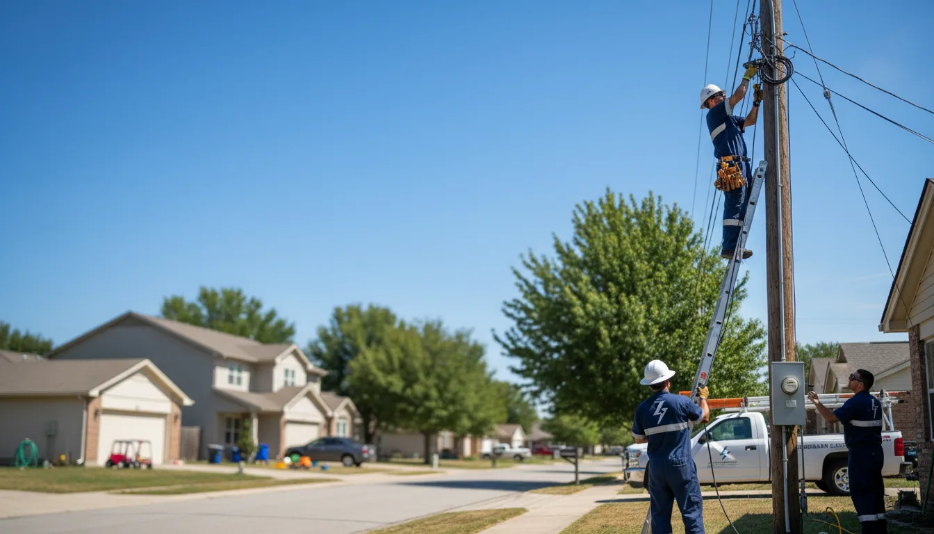 Residential electrician providing installation services in Akron, OH